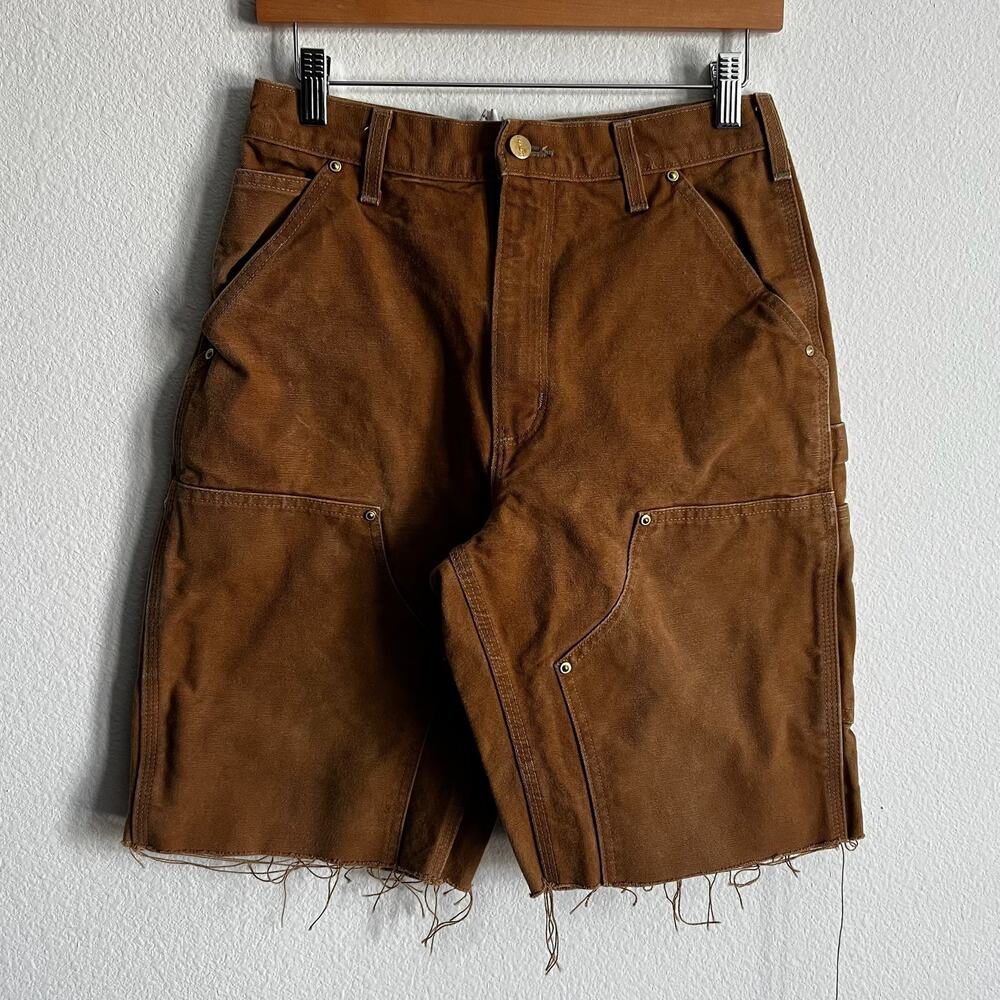 Carhartt brown double knee work wear carpenter shorts